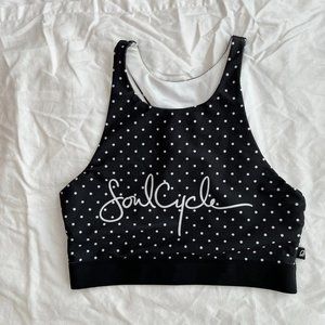 SoulCyle x Terez Small Polka Dot Long Sports Bra